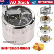 4 Layer Metal Zinc Alloy Herb Tobacco Grinder Hand Muller Smoke Crusher Spice