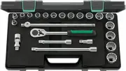 Stahlwille SOCKET SET 1/2" 96035125 Set with 23 Psc. 50A/17/6 KN
