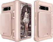 [TECSHINE] Case for Google Pixel Fold, [Anti-Drop, Anti-Scratch, Anti-Fingerprint] Hinge Full Protection, Case Cell-Phone Cover for Google Pixel Fold. -Golden