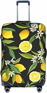[FSCEV] Yellow Lemon Trolley Suitcase Protective Cover Business Travel Luggage Protector Fashion 18-32 Inches, White, XL