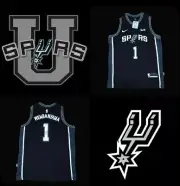 Victor Wanbanyama San Antonio Spurs Black Basketball NBA Jersey Size SMALL