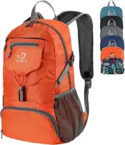 WATERFLY Small Lightweight Packable Backpack: 20l Ultra Light Foldable Travel
