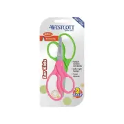 "3X PACK OF 2" Westcott Hard Handle Kids Scissors 5", BLUNT TIP, Assorted Colors