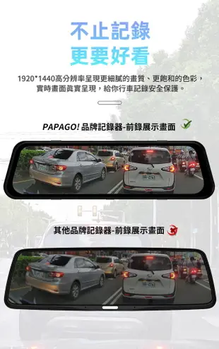 PAPAGO RAY 9【送64G】SONY感光 GPS測速 WIFI 2K 電子後視鏡行車記錄器 (6.5折)