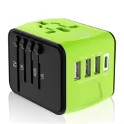 FAST 3.4 / 5A Universal Travel Adapter 3 USB &Type-C Outlet Converter Plug Power