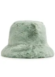 Jakke Hattie Faux fur Bucket hat - Mint One Size