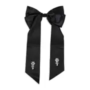 [Simone Rocha] Simone Rocha-Crystal Flower Bow Barrette-Donna OS OS