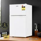 80L Bar Fridge Mini Freezer Refrigerator Upright Portable chiller zone 60W White