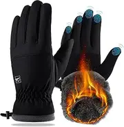 Cozyroam Winter Gloves - Thermal, Windproof, Touchscreen Gloves for Men, Women, Cycling, Running, Driving