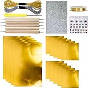 Card Paper | Decorative Foil Embossing Kit - Shiny Silver Craft Accessories with Iridescent Engraving and Embossing for Adults