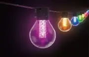 Smart 25 Lamp BLE LED Clear G40 Lamp Extended Length String Lights 120V Adapter
