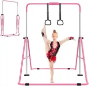 Expandable Gymnastics Bar for Kids Adjustable Height Junior Training Kip Bar....
