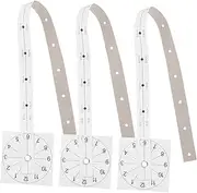 TOGEVAL DIY Wall Clock Kit Precision Ruler 3pcs Graduated Paper Modern Hanging Clock Parts for Living Room