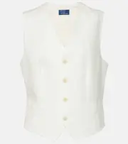[Polo Ralph Lauren] Polo Ralph Lauren Linen vest AU 18 white