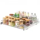 Pull Out Under Sink Organizer Wire Drawer Basket 20 x 21 Inch Storage Solution
