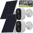 2K Solar Outdoor Camera for Home Security (2pcs) Cmaii 2.4G WiFi Security Cam...