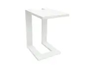 FurnitureOkay Manly Aluminium Outdoor Side Table - White