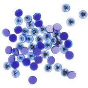 100 Pcs Evil Eyes Bead Resin Blue Stickers Jewelry Making Kit