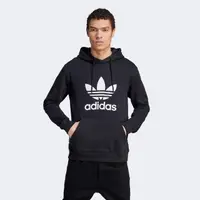 在飛比找momo購物網優惠-【adidas 愛迪達】上衣 男款 長袖上衣 帽T 運動 三