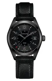 Hamilton Khaki Field Silicone Strap Watch, 40mm