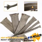 Heat Resist Sleeve Easy Cut Cover Spark Plug Boot Wire Loom Wrap Anti-High Temp