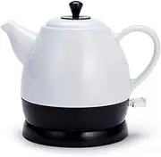 Electric Ceramic Tea Kettle Detachable Swivel Base Boil Dry Protection Auto Shut Off 1l 1350w Hot Water Dispensers for Kitchen Home Brew Coffee Tea Cereal Macaroni (A) lofty ambition KeYJ