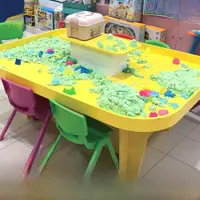 在飛比找ETMall東森購物網優惠-兒童樂園沙盤桌積木手工桌設備游樂場太空玩沙桌子商用商場玩具桌
