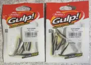 2 Packs Berkley Gulp! Ice Fishing 1” Minnow Black Shad