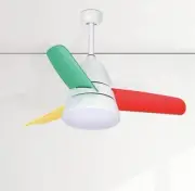 36" 3 Speed Kids Ceiling Fan with 3 Colors light w/ Remote Control