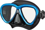 Tusa Intega Mask Scuba Diving, FreeDiving, Snorkeling Fishtail Blue Black M-2004