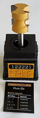 Sommerfelds Tools for Wood 122221 Bull Nose Router Bit 1/8"CR,7/8"CD,1/4"SH