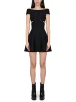 [Alexander McQueen] Alexander McQueen-Mini Dress With Bare Shoulders-Donna M