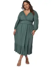 [The Poetic Gypsy] Wild Harmony Maxi Dress in Green