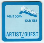 Judas Priest Backstage Pass 1988 Heavy Metal Rock Music Vintage Ram It Down