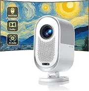 [AI Screen Adjustment/Dolby Audio] Projector 4K Support,700 ANSI Auto Focus/Keystone Portable Projector,iWiMiUS 1080P Full HD Enclosed Optical Engine Projector for Home Theater/Outdoor Movie/iPhone