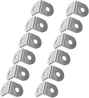 BUGUUYO 12pcs Brackets for Corner Support Right Angle Brackets for Shelves Cabinets