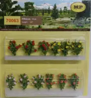 MP Scenery Products 70063 - HO Scale - Hibicus - 5/8" Height, 16/pk