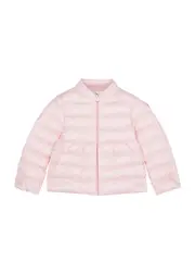 Moncler Kids Joelle Quilted Shell Jacket - Pink 12 months