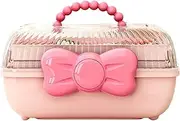 [tongfeng] Hair Accessory Organiser - 3 Layer Multipurpose Storage Box With Handle, Craft Organizer With Compartments for Hair Clips, Sewing Accessories, Makeup and Art Supplies
