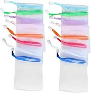 VINTORKY 30 Pack Foaming Net Soap Holder Soap Saver for Face Wash Sturdy and Easy to Use Random