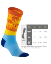 LG/XL 11-14 Pro Compression San Diego Athletic Fashion Crew Socks