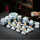 Luxury Pure Silver Tea Set Porcelain Tea Set Pot Tea Cup With Saucer Pitcher Set