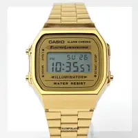 在飛比找樂天市場購物網優惠-電子錶 CASIO卡西歐 復古金色電子手錶【NEC16】原廠
