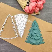 Christmas Tree Metal Die CutsChristmas Card Dies Metal Tree Cut Stencils Pine...