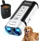 New Anti Barking Device With Dog Treat Pouch 3 In 1 Handheld Ultrasonic Training