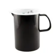Vintage Style Enamel Measuring Jug Black 1 Litre