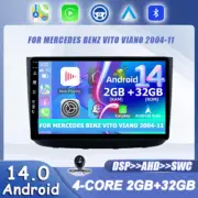 4 CORE Android 14 Car Stereo GPS FOR MERCEDES BENZ VITO VIANO 2004-11 Head Unit