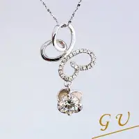 在飛比找Yahoo!奇摩拍賣優惠-【GU鑽石】A56蝴蝶銀項鍊擬真鑽生日禮物鋯石項鍊 Gres