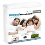 Mattress Encasements Mattress Protector Waterproof Mattress Pad Cover Noisele...