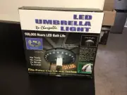 LED UMBRELLA RECHARGEABLE LIGHT - 100,000 Hours Led Bulb Life
